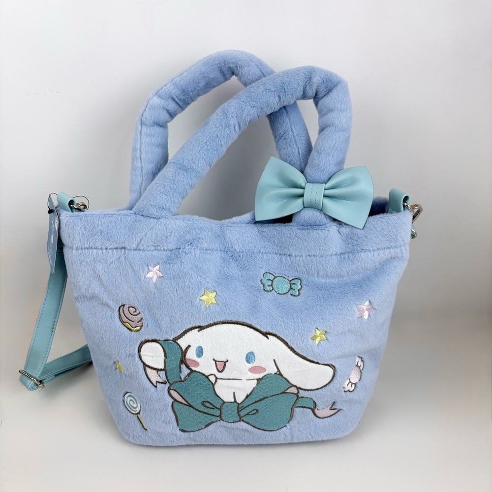 Cinnamoroll Baby Blue Fuzzy Crossbody Bag New With Tags